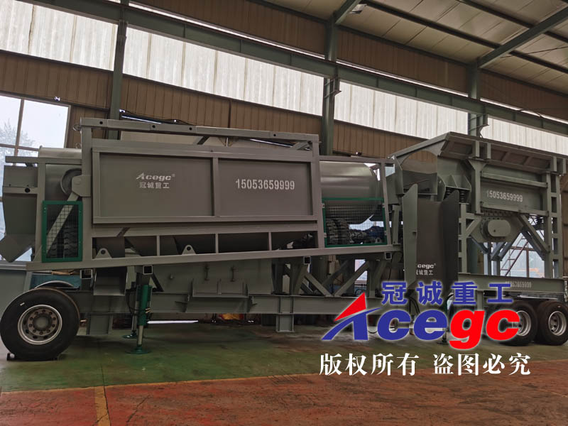 移動(dòng)滾筒篩淘金車