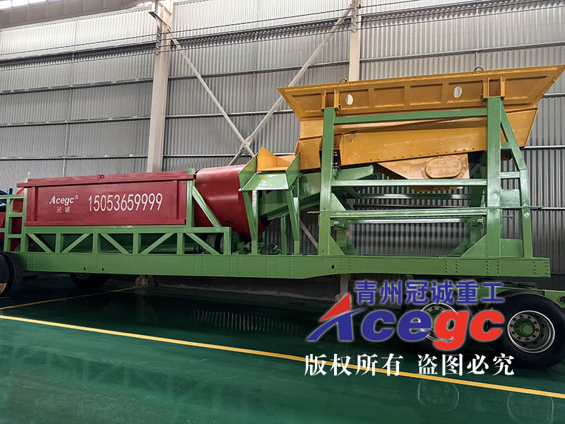 新型泥石分離移動(dòng)淘金車